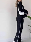 Conjunto Tricô Valentina – Gola Alta Mullet e Calça Cintura Alta Louvia