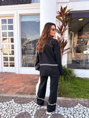 Conjunto Tricô Valentina – Gola Alta Mullet e Calça Cintura Alta Louvia